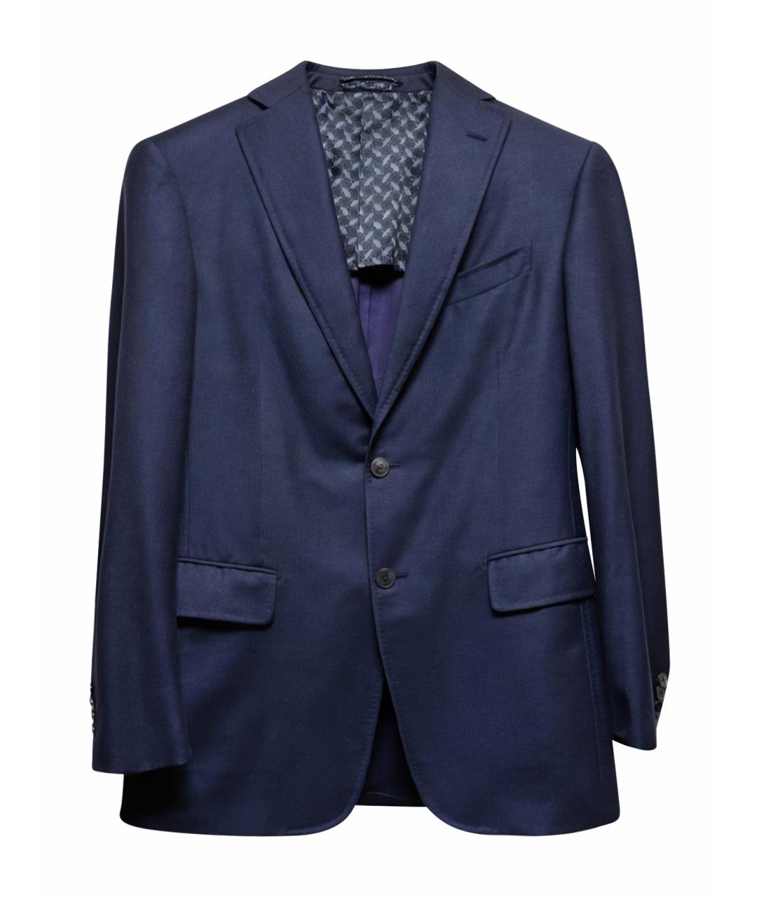 ZILLI Синий шелковый пиджак, фото 1