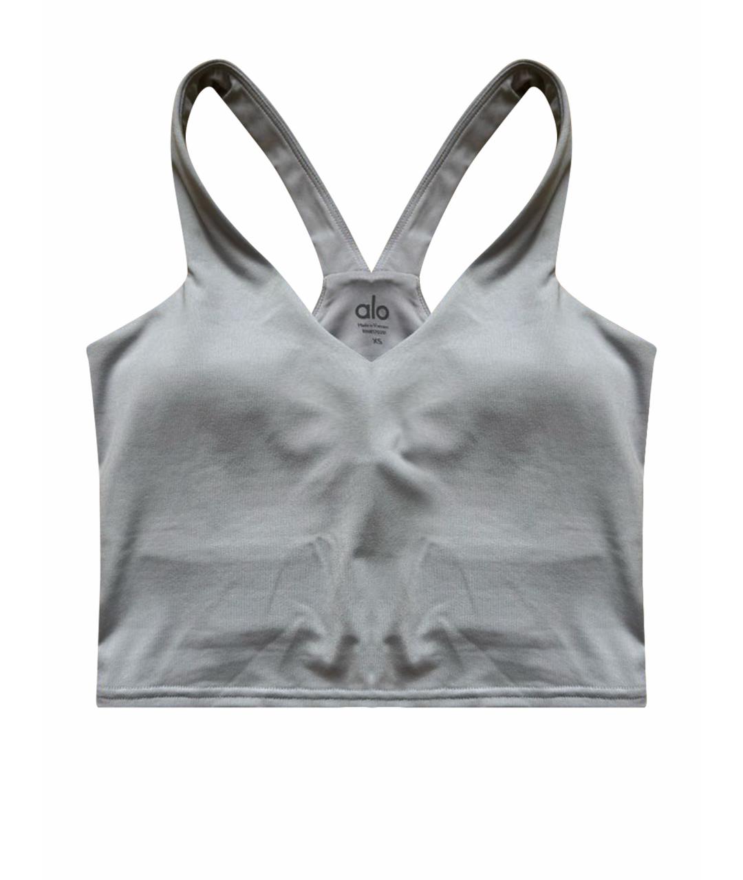 ALO YOGA Голубые полиэстеровые спортивные брюки и шорты, фото 1