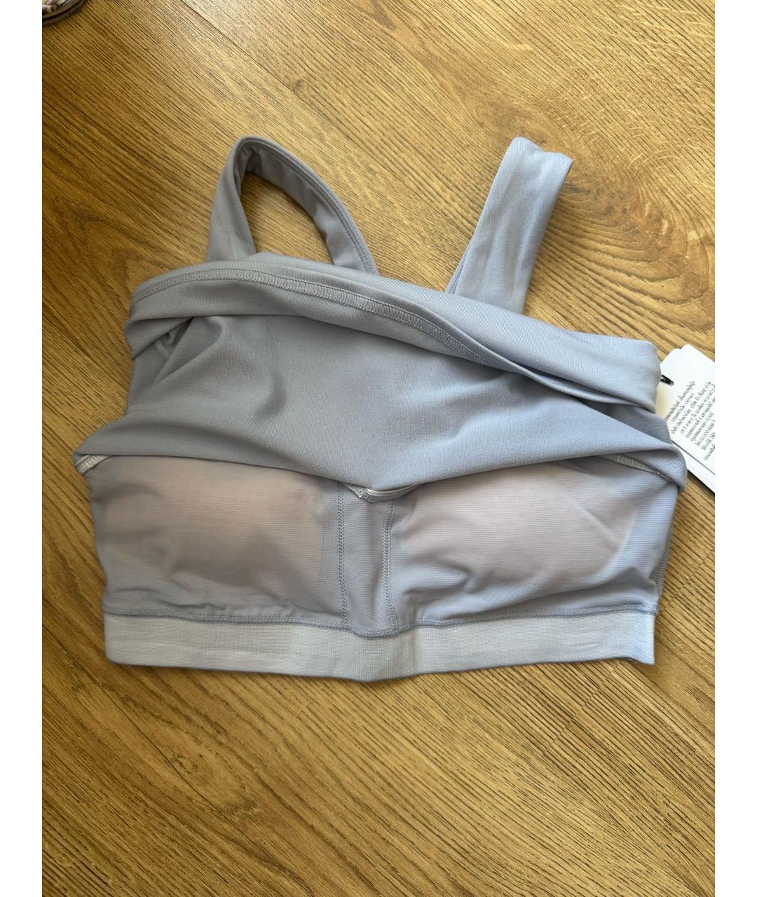 ALO YOGA Голубые полиэстеровые спортивные брюки и шорты, фото 3