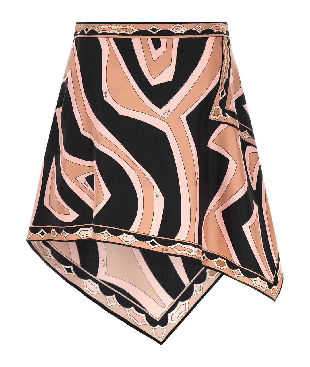 EMILIO PUCCI Мульти шелковая юбка макси, фото 2