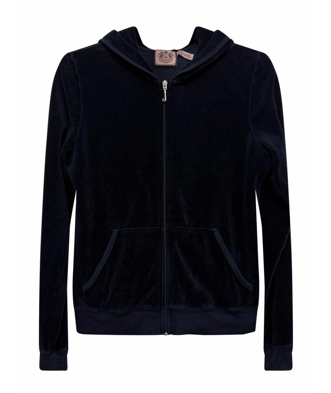 JUICY COUTURE Синий велюровый костюм с брюками, фото 1