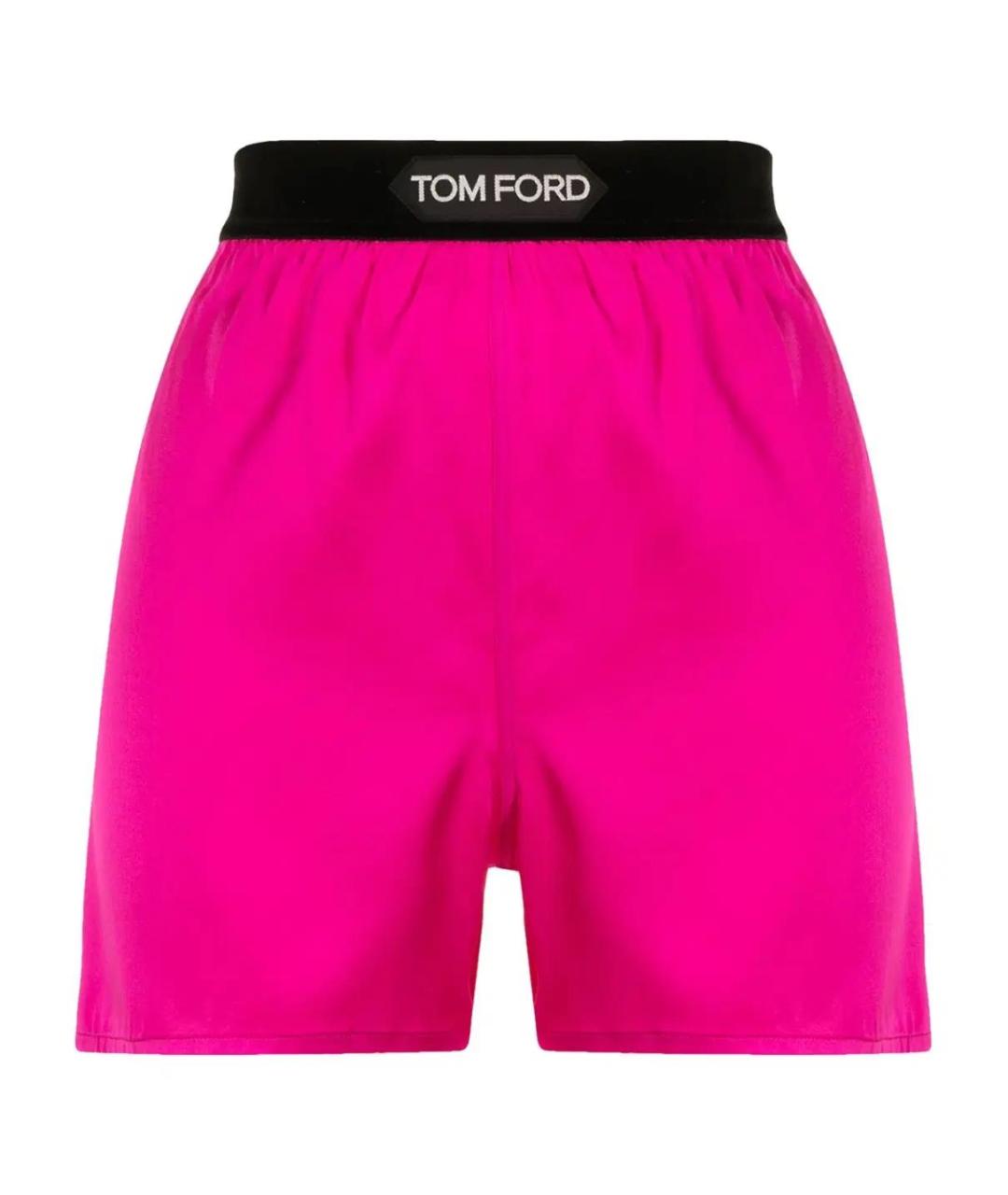 TOM FORD Фуксия шелковые шорты, фото 7