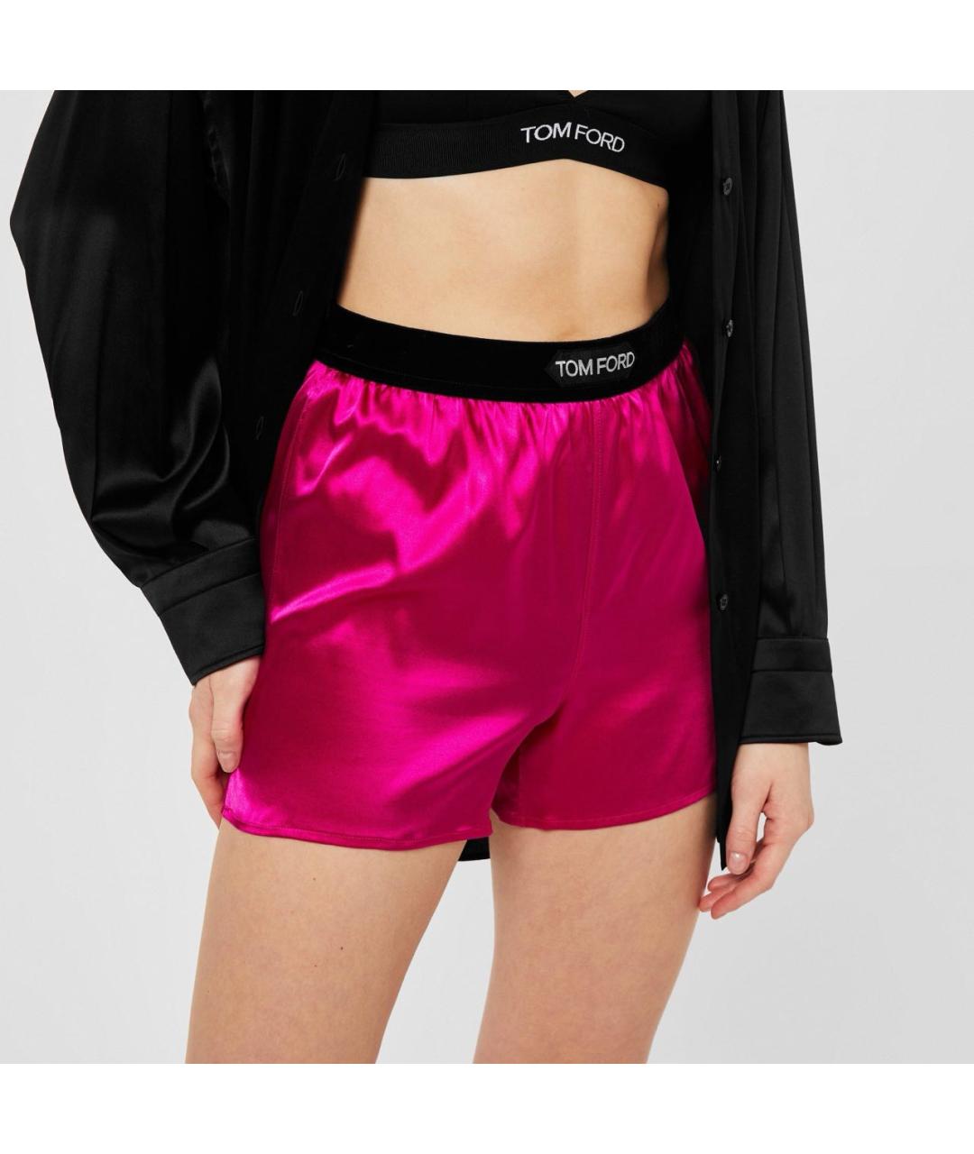 TOM FORD Фуксия шелковые шорты, фото 6