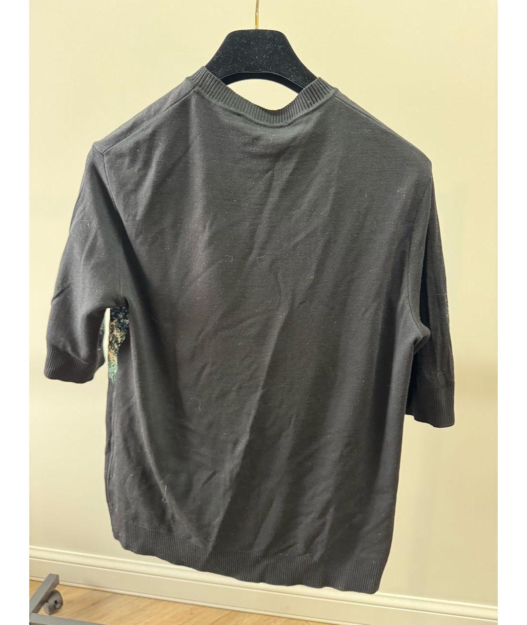 CHRISTIAN DIOR Черный шерстяной джемпер / свитер, фото 2