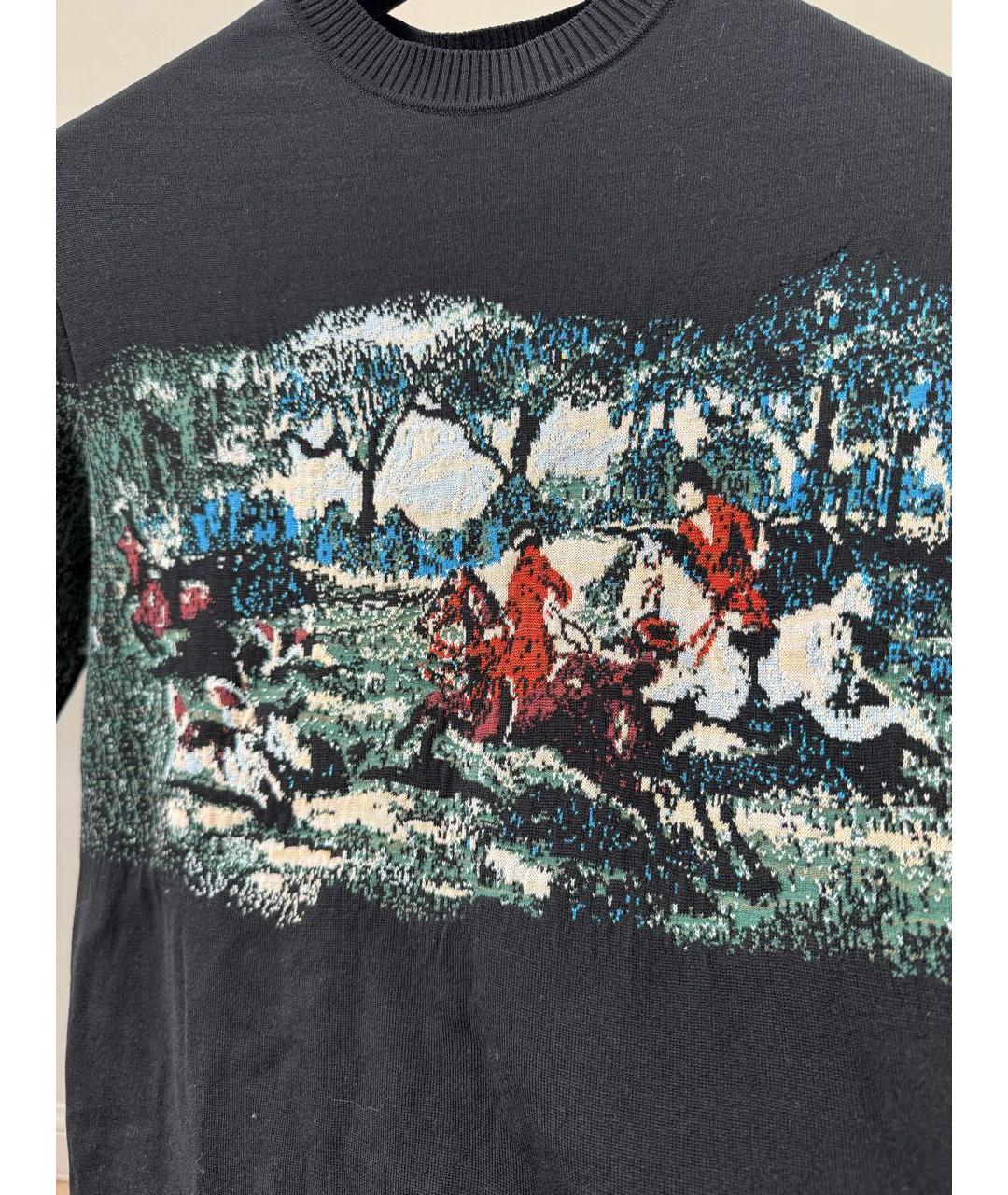 CHRISTIAN DIOR Черный шерстяной джемпер / свитер, фото 3