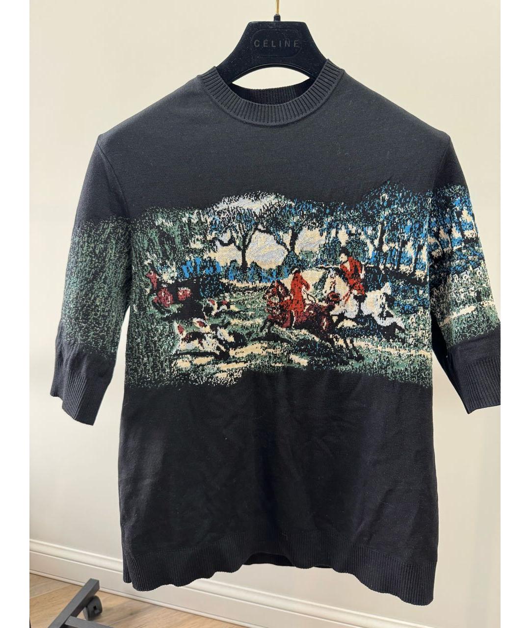 CHRISTIAN DIOR Черный шерстяной джемпер / свитер, фото 6