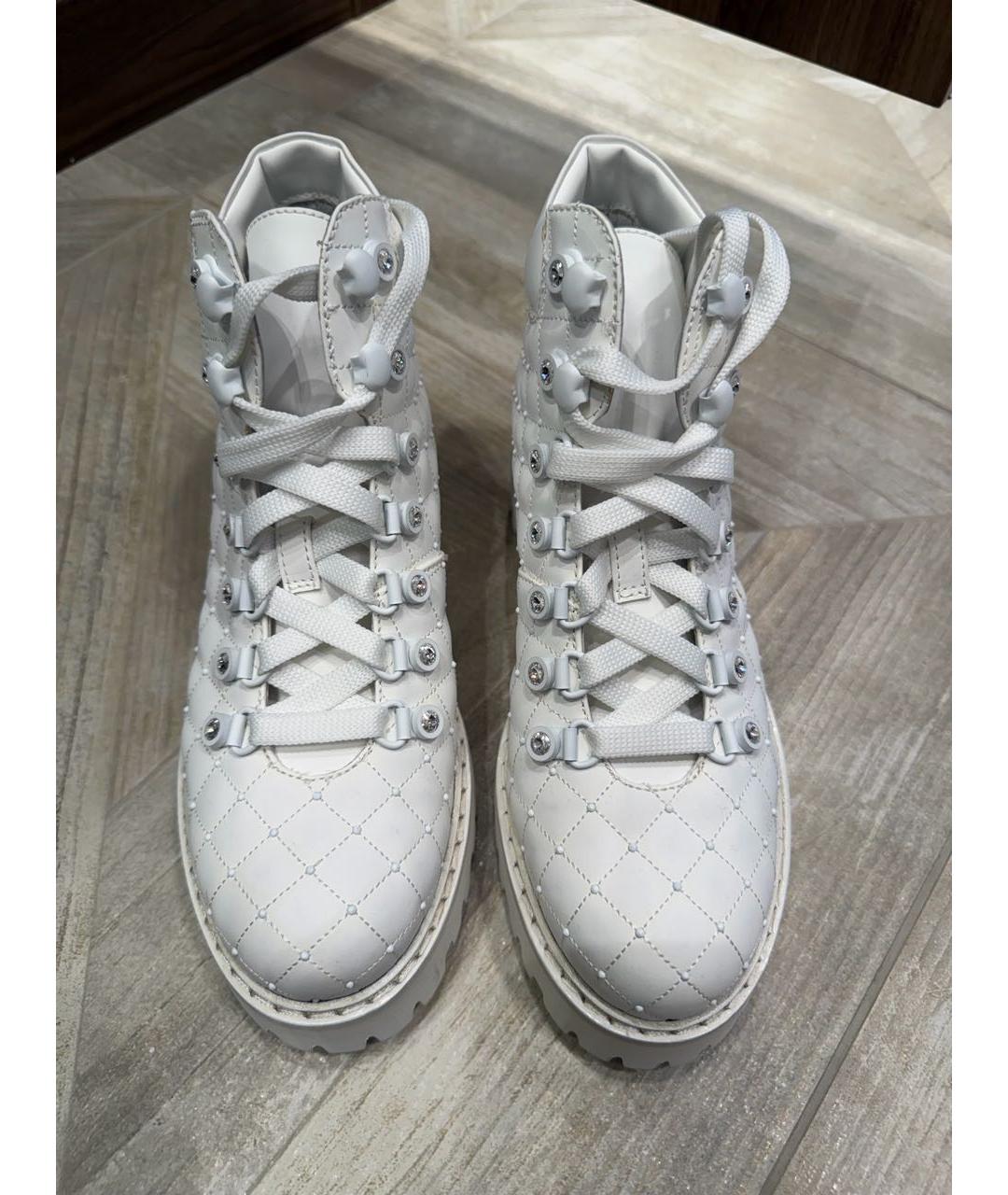 LE SILLA Белые кожаные ботинки, фото 2