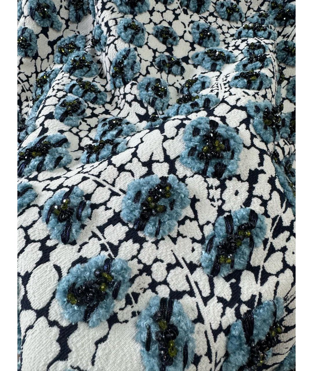 CHRISTIAN DIOR Мульти полиэстеровая юбка миди, фото 3