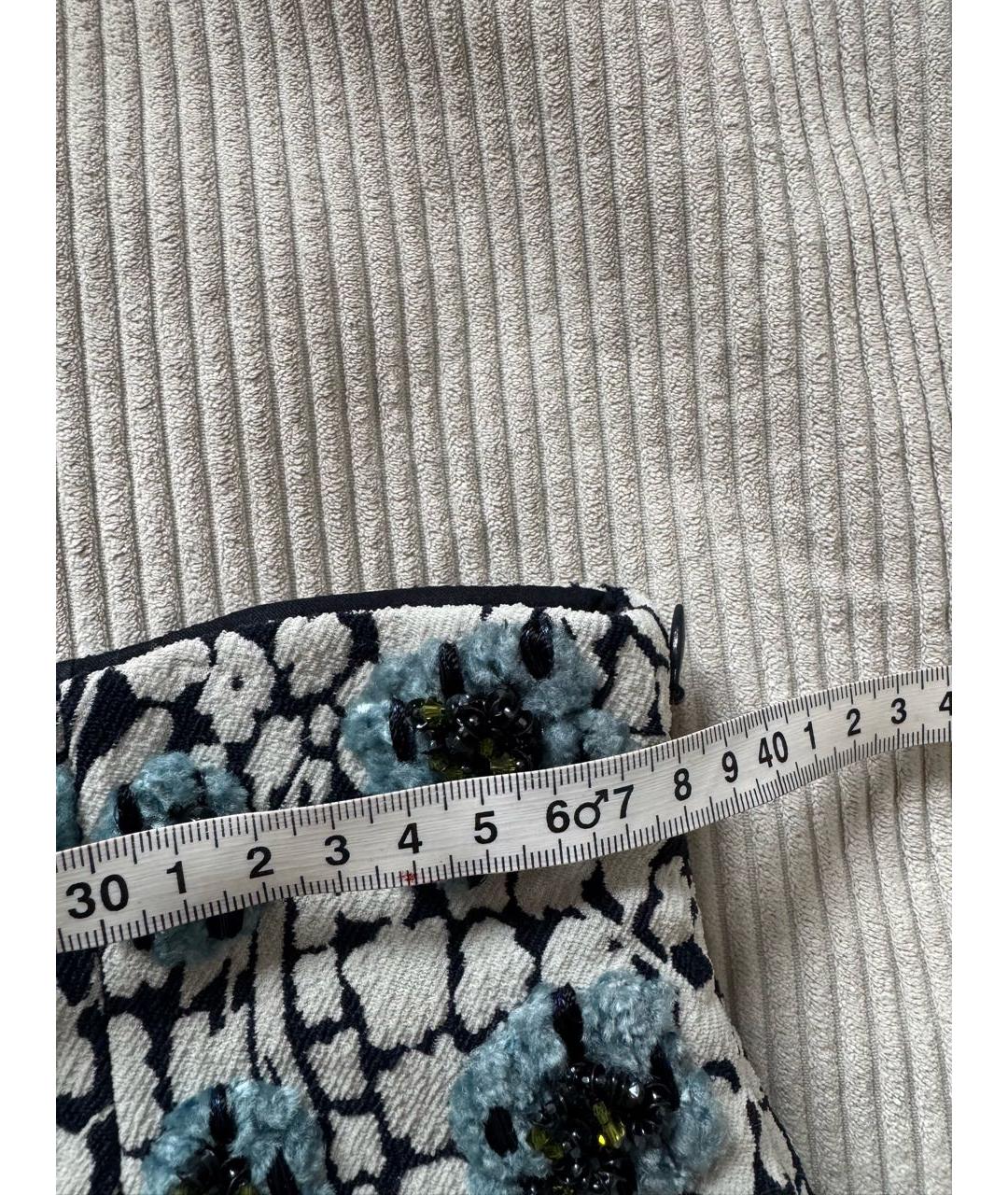 CHRISTIAN DIOR Мульти полиэстеровая юбка миди, фото 6