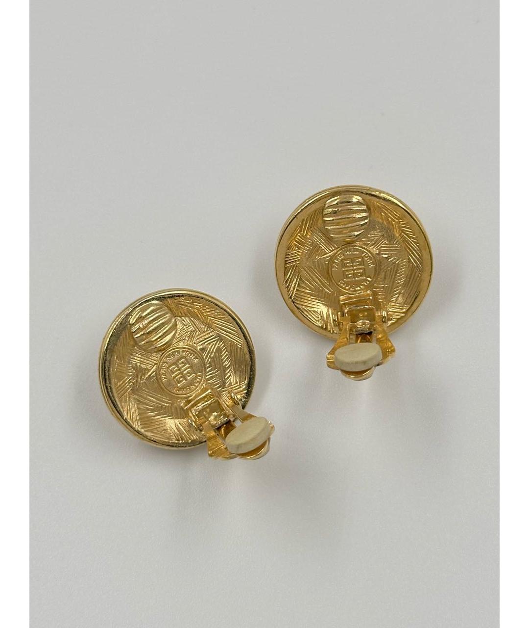 GIVENCHY Золотые позолоченные клипсы, фото 3