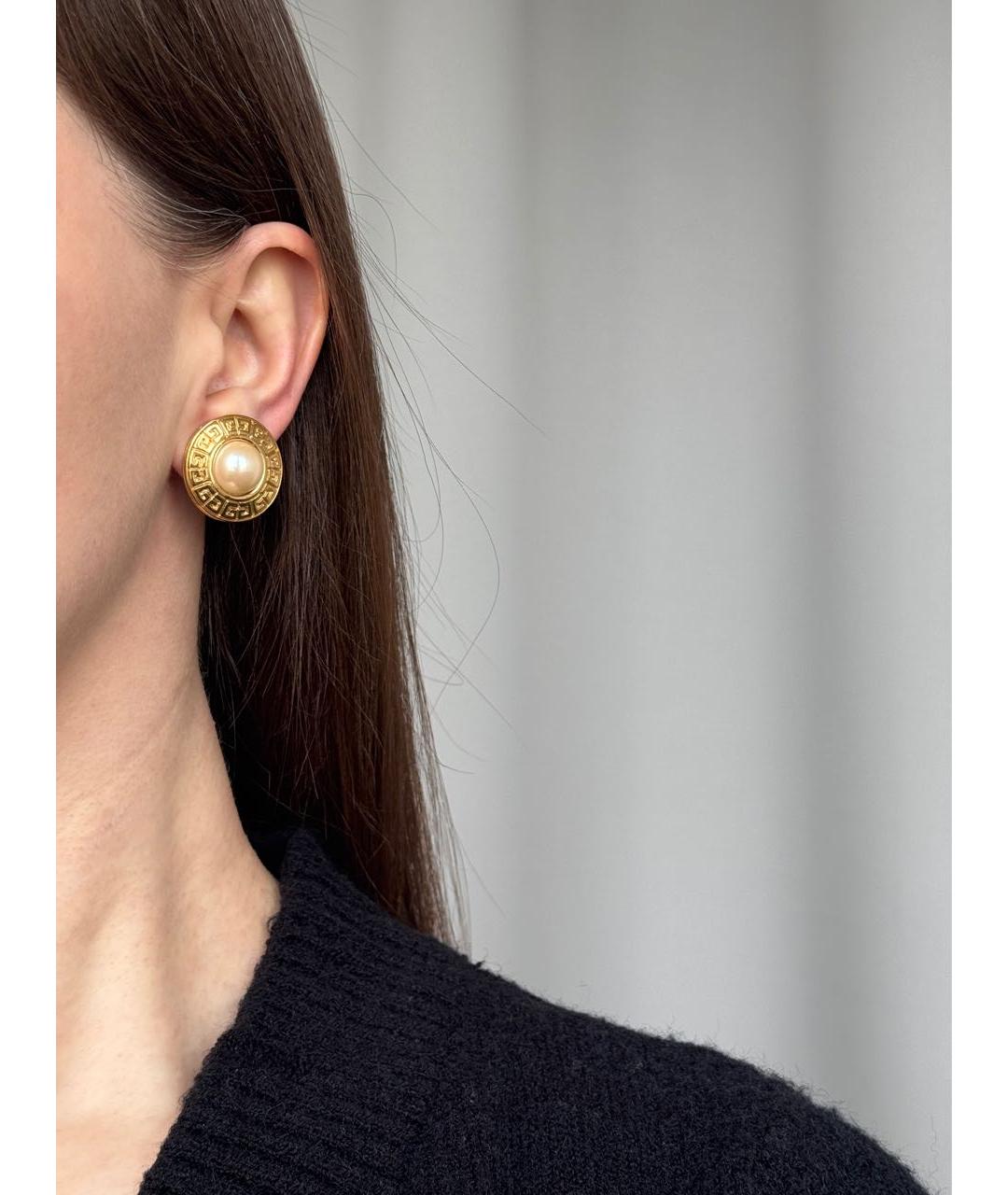 GIVENCHY Золотые позолоченные клипсы, фото 5