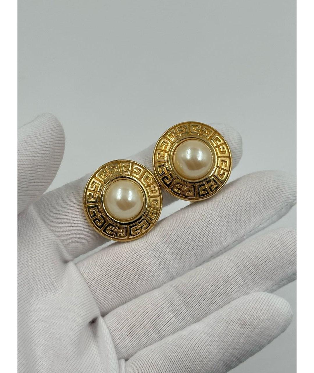 GIVENCHY Золотые позолоченные клипсы, фото 4