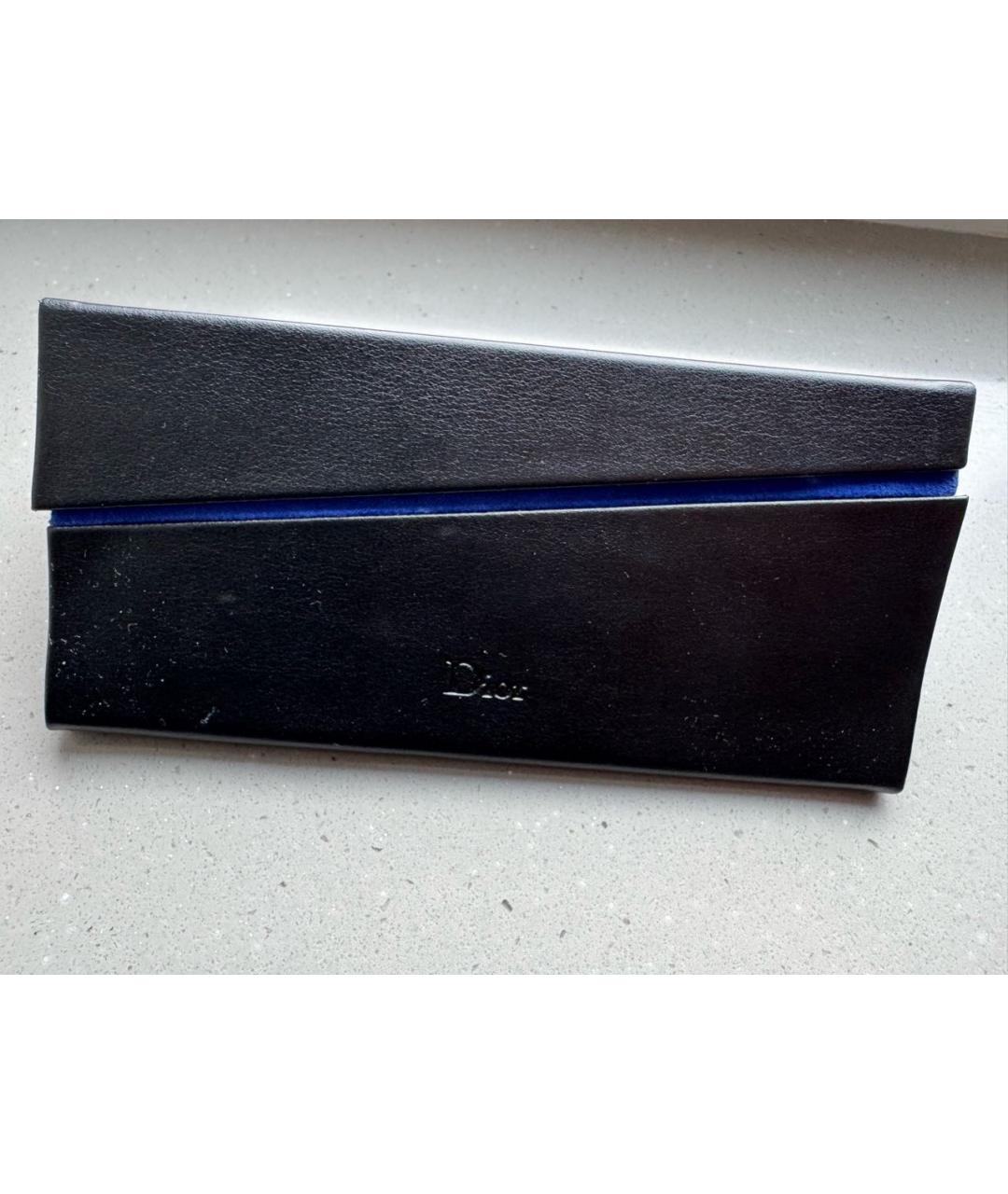 CHRISTIAN DIOR Черные пластиковые солнцезащитные очки, фото 7