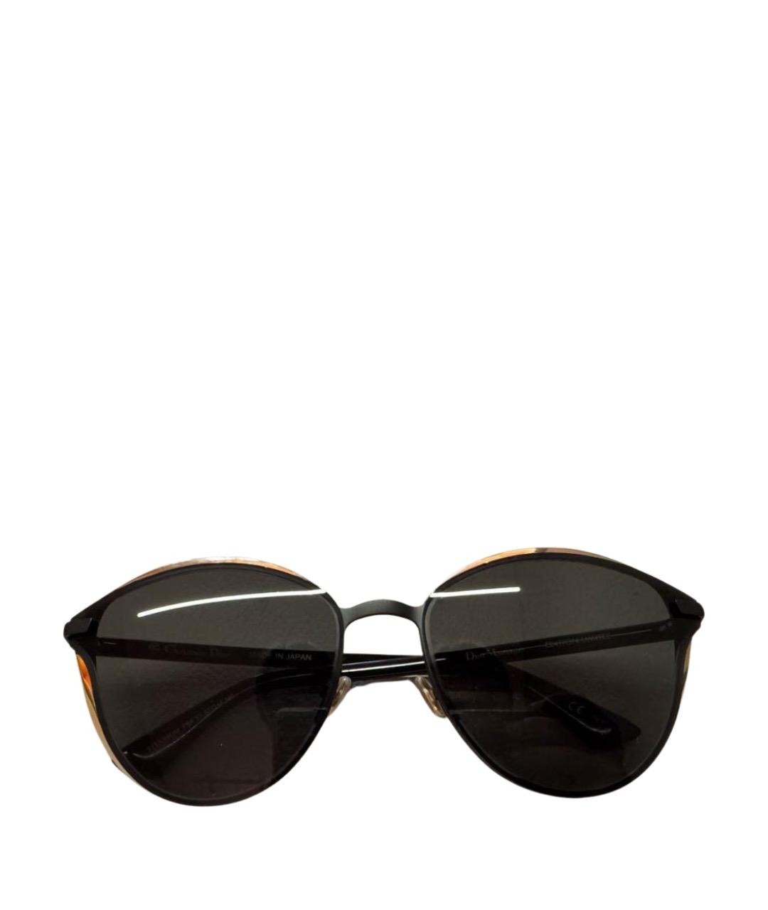 CHRISTIAN DIOR Черные пластиковые солнцезащитные очки, фото 1