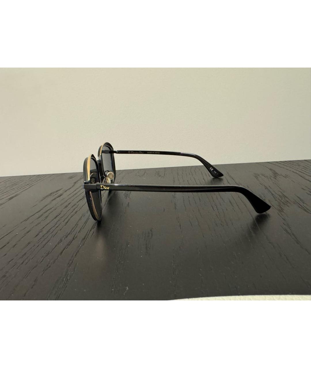 CHRISTIAN DIOR Черные пластиковые солнцезащитные очки, фото 3