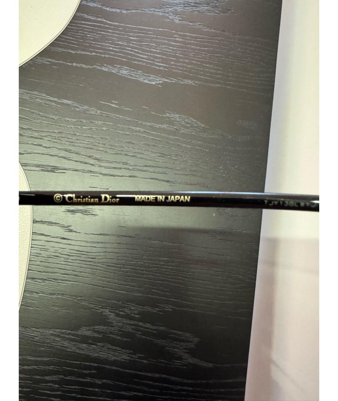 CHRISTIAN DIOR Черные пластиковые солнцезащитные очки, фото 4