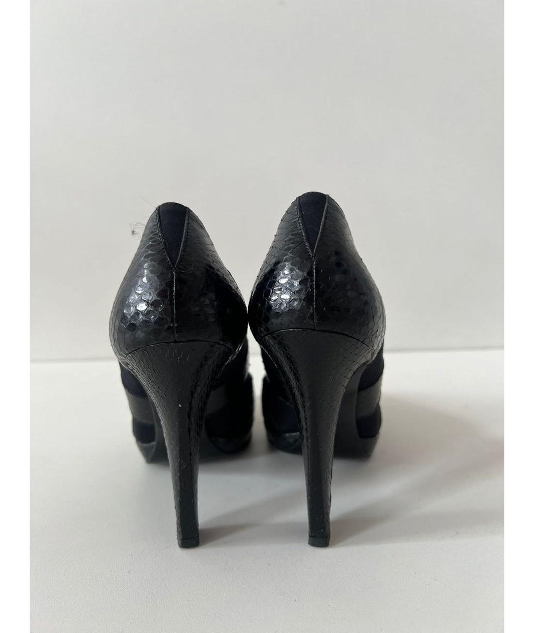 CHANEL Черные кожаные туфли, фото 4