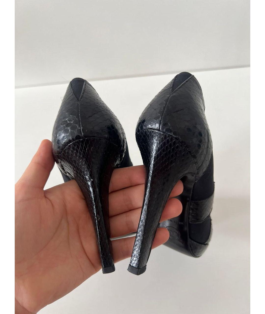 CHANEL Черные кожаные туфли, фото 8