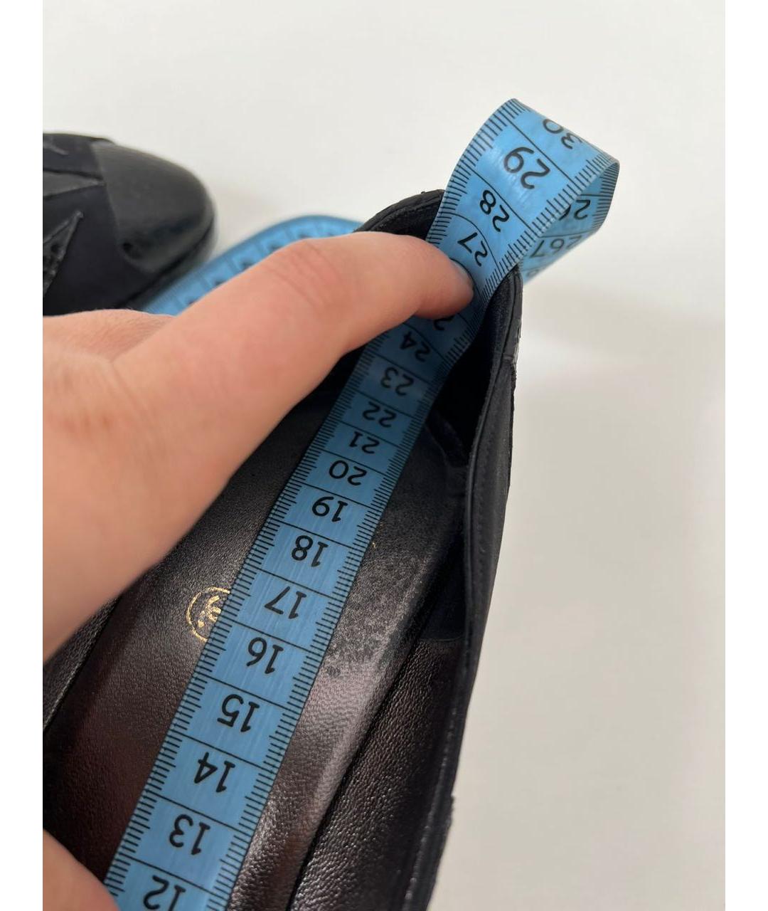 CHANEL Черные кожаные туфли, фото 6