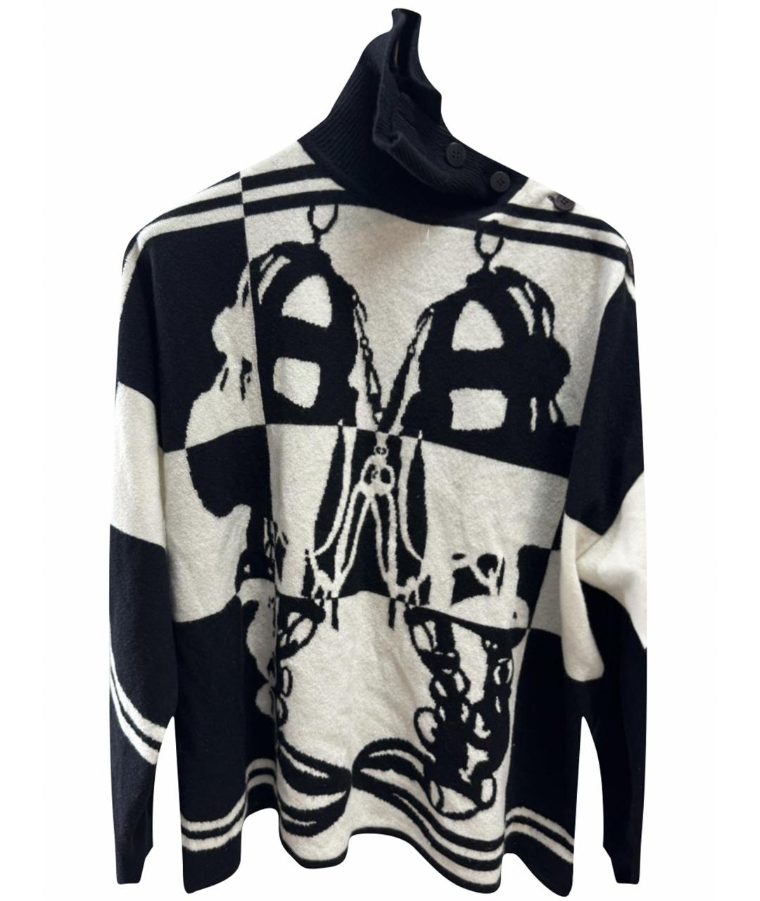 HERMES Черный кашемировый джемпер / свитер, фото 1