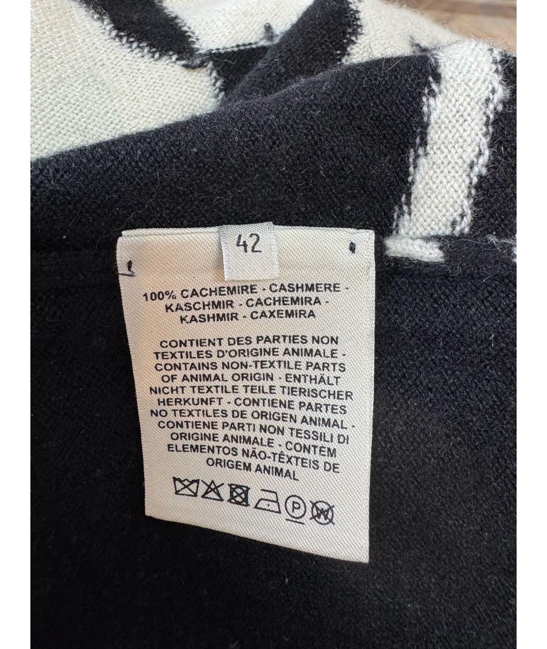 HERMES Черный кашемировый джемпер / свитер, фото 3