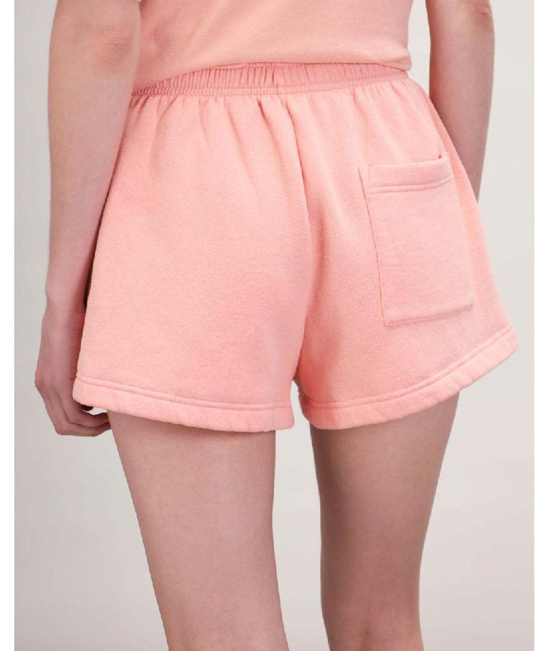 SPORTY AND RICH Коралловые хлопковые шорты, фото 7