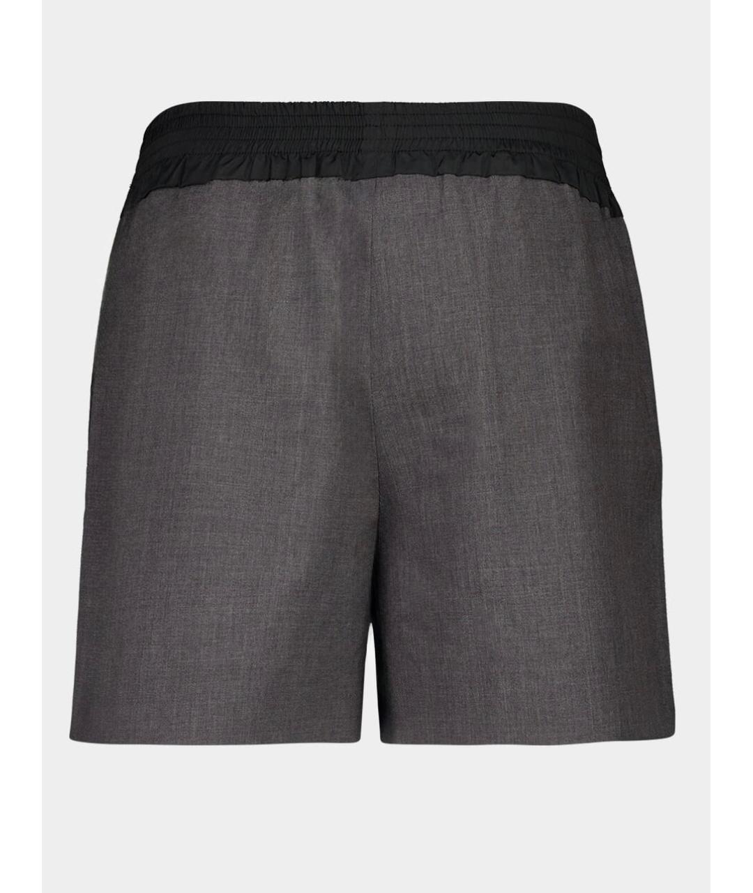 MIU MIU Серые шерстяные шорты, фото 2