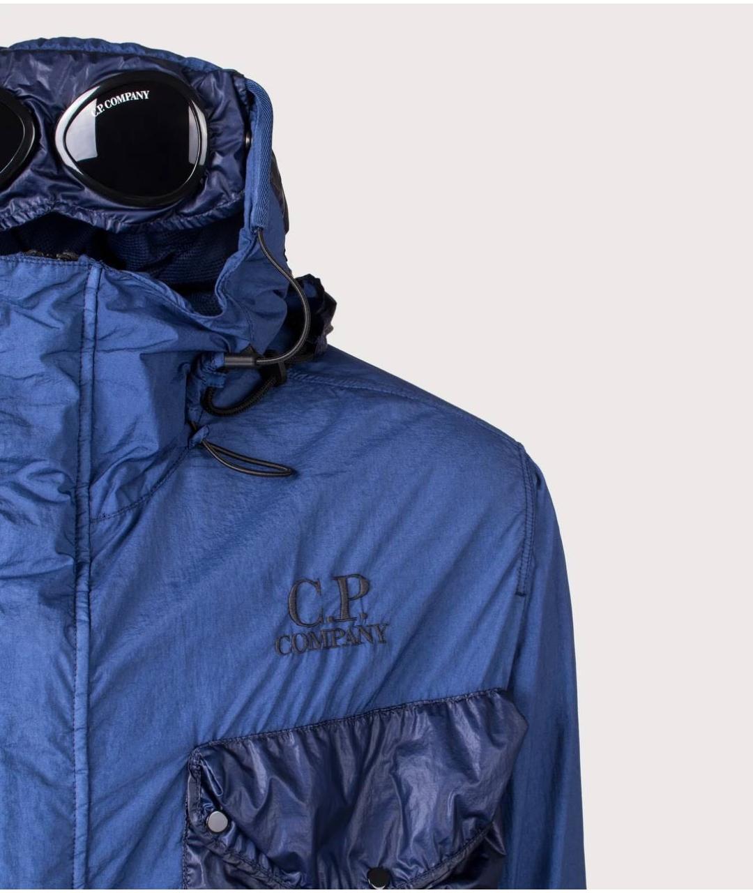 CP COMPANY Синяя полиамидовая куртка, фото 5