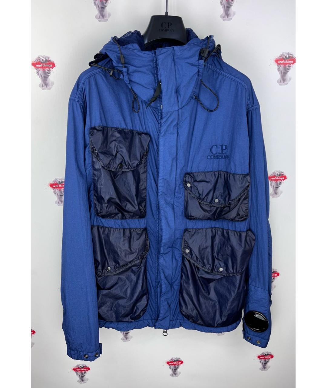 CP COMPANY Синяя полиамидовая куртка, фото 6