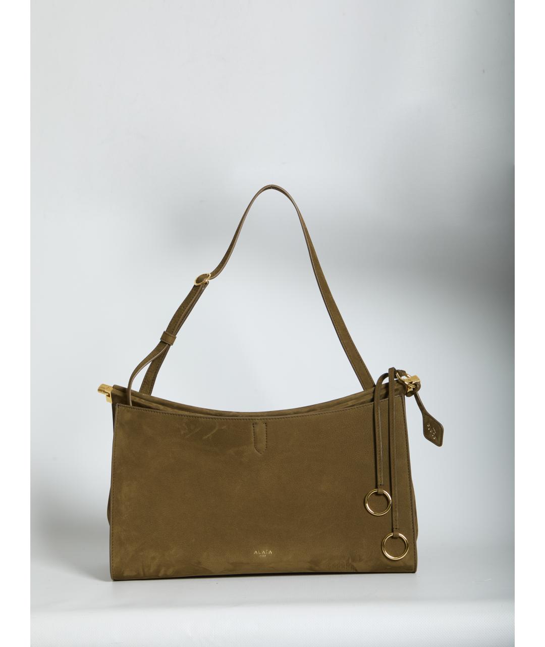 ALAIA Зеленая кожаная сумка через плечо, фото 5