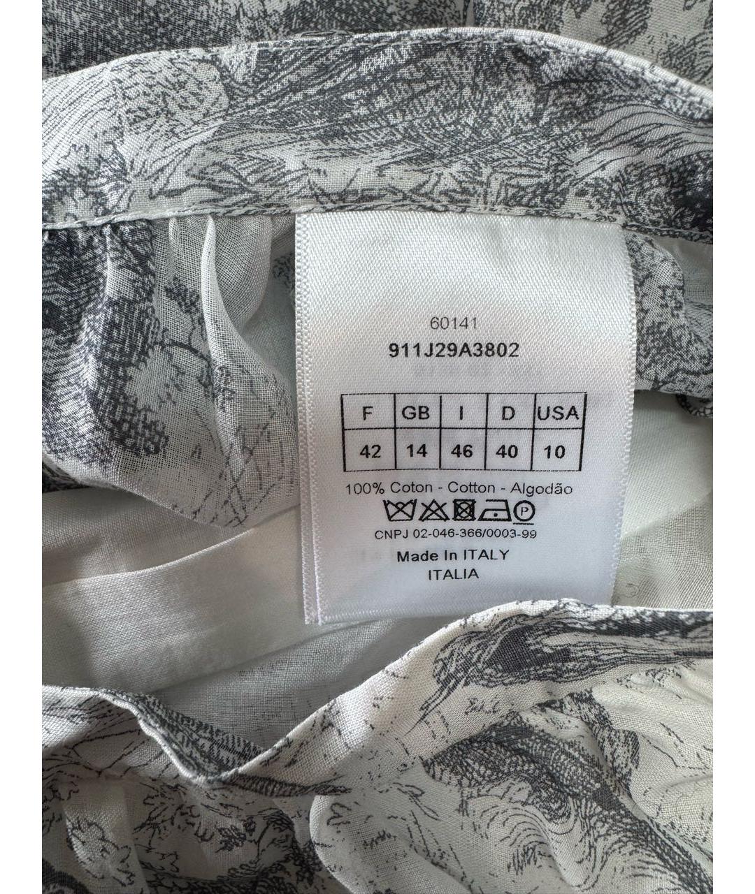 CHRISTIAN DIOR Мульти хлопковая юбка миди, фото 4