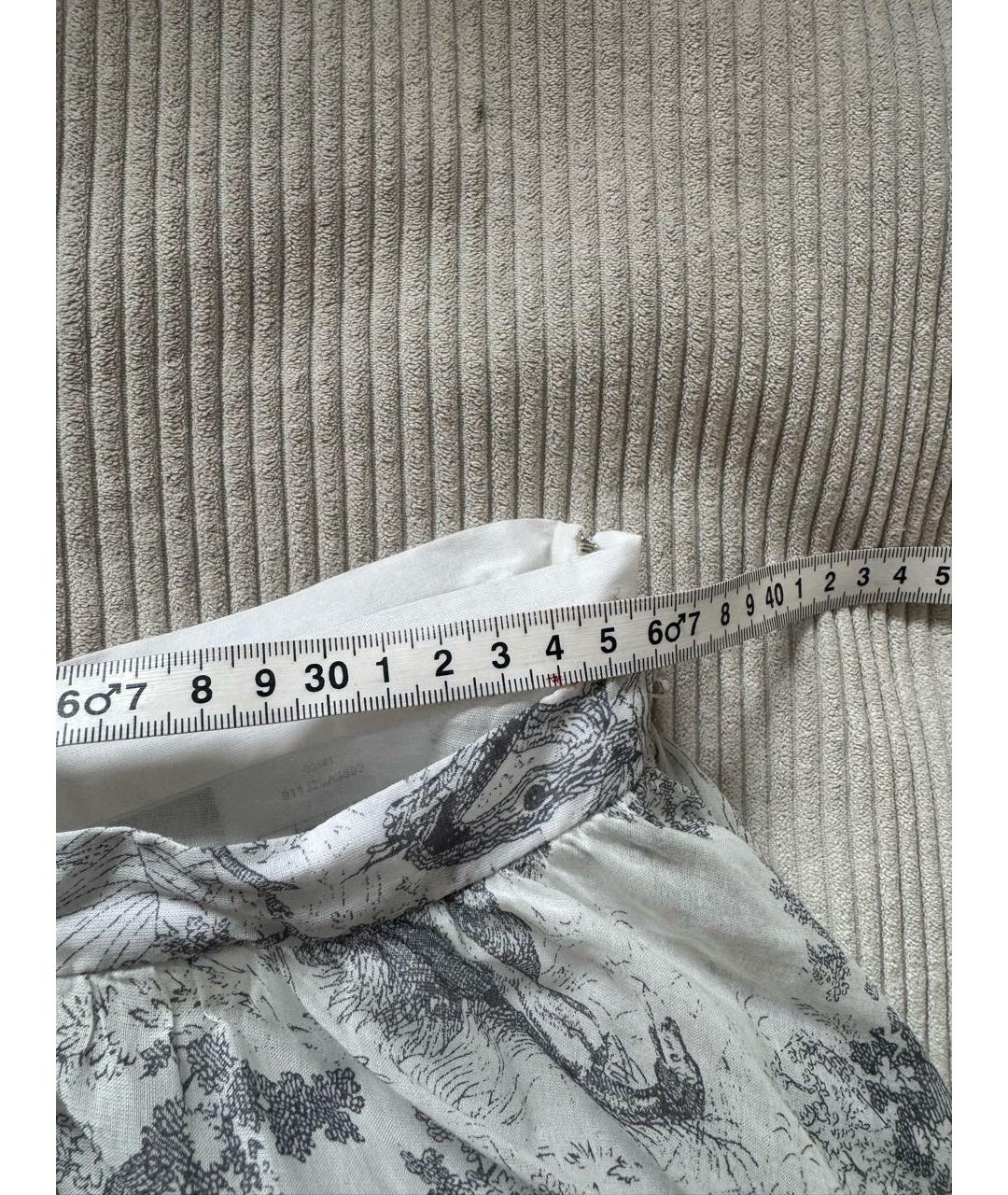 CHRISTIAN DIOR Мульти хлопковая юбка миди, фото 5