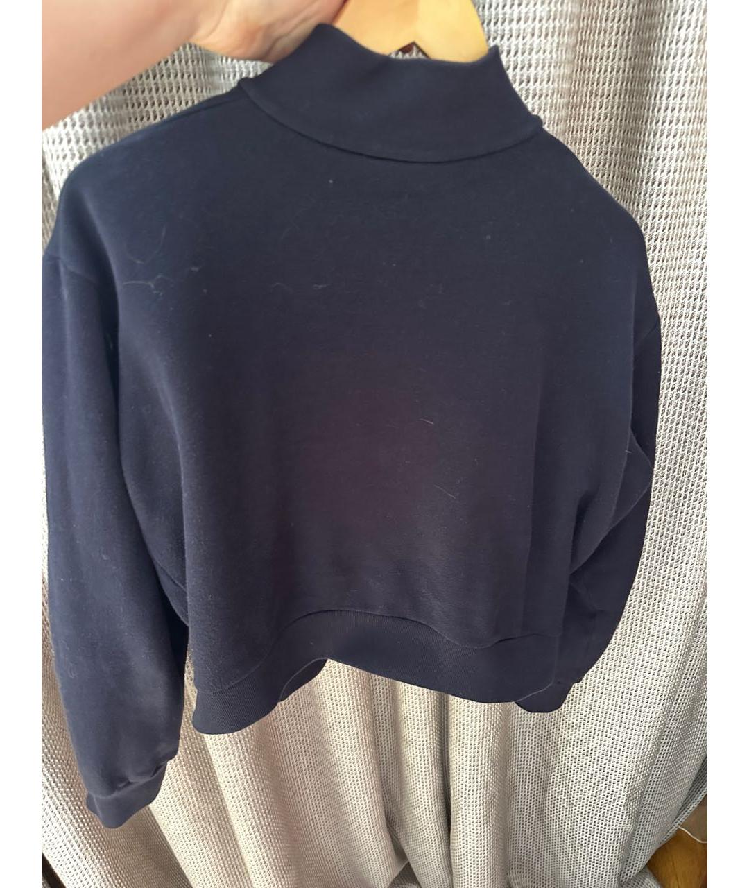 THE ROW Темно-синий хлопковый джемпер / свитер, фото 2