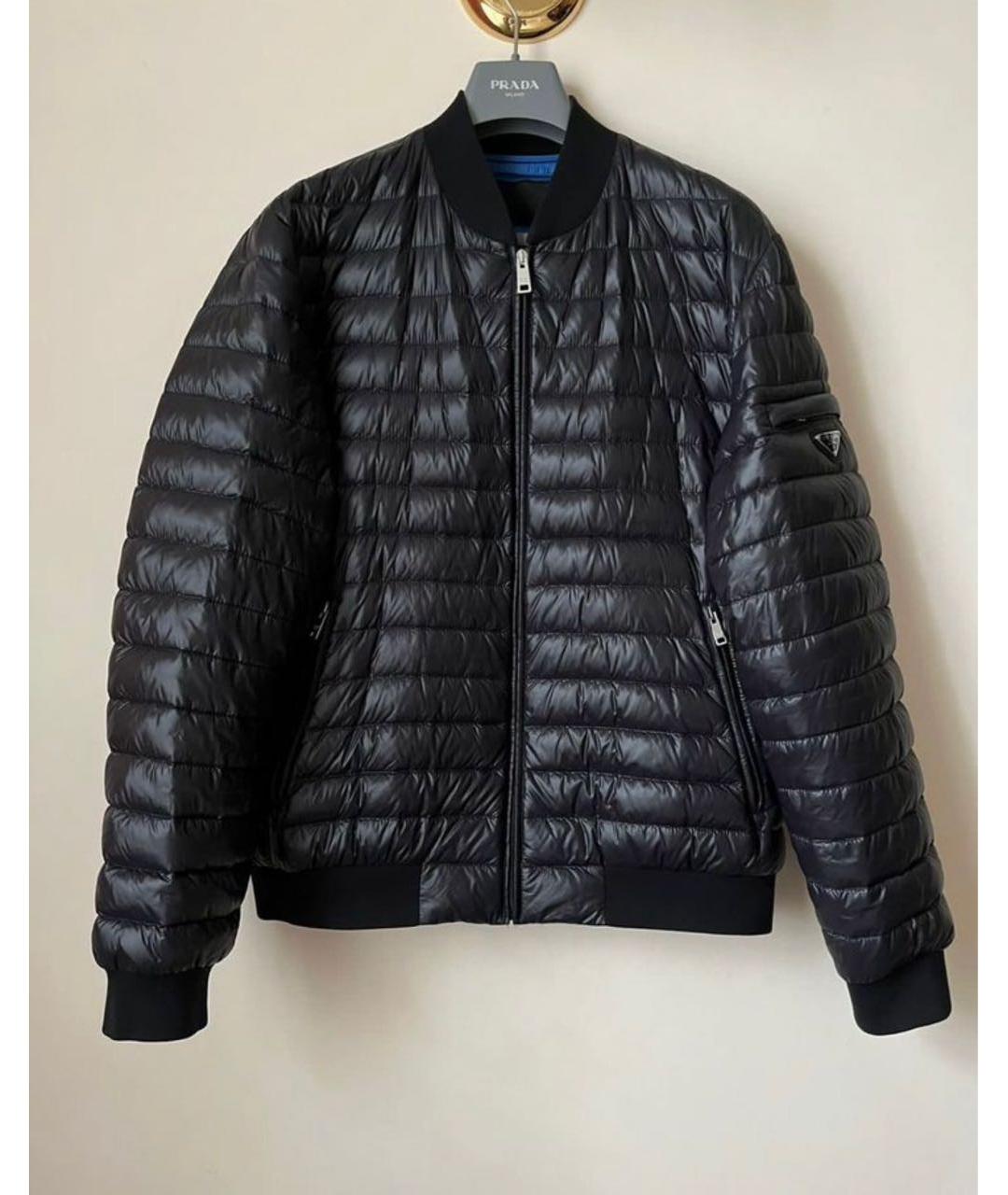 PRADA Черная полиамидовая куртка, фото 7