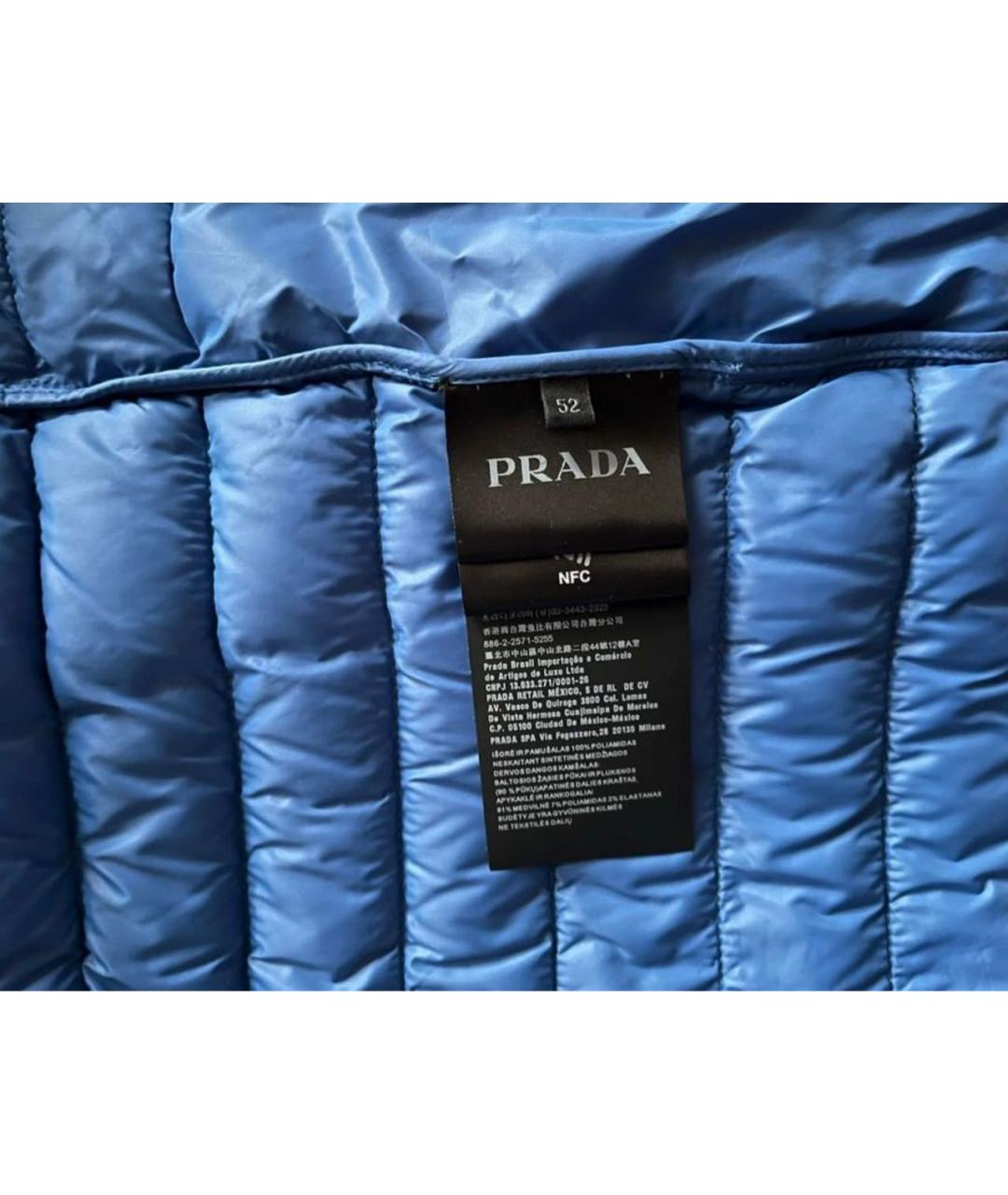 PRADA Черная полиамидовая куртка, фото 6