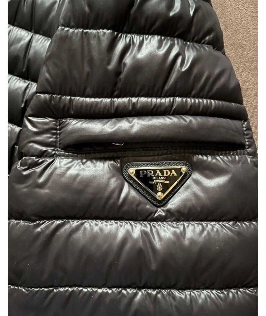 PRADA Черная полиамидовая куртка, фото 4