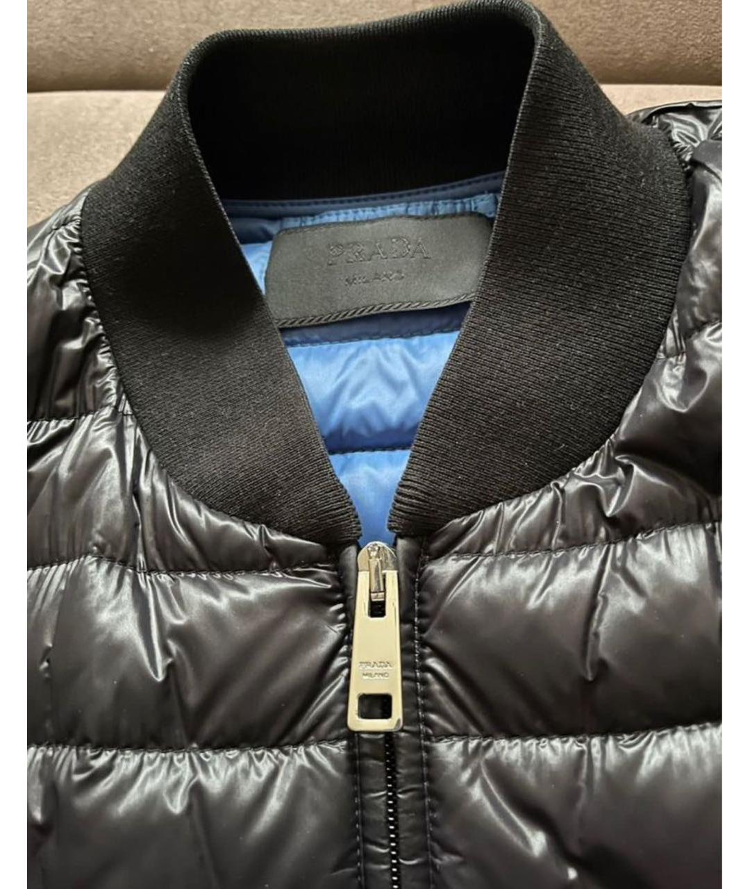 PRADA Черная полиамидовая куртка, фото 3