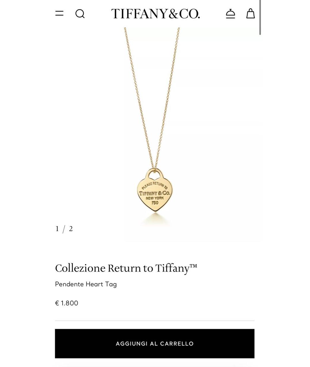 TIFFANY&CO Золотой кулон из желтого золота, фото 8