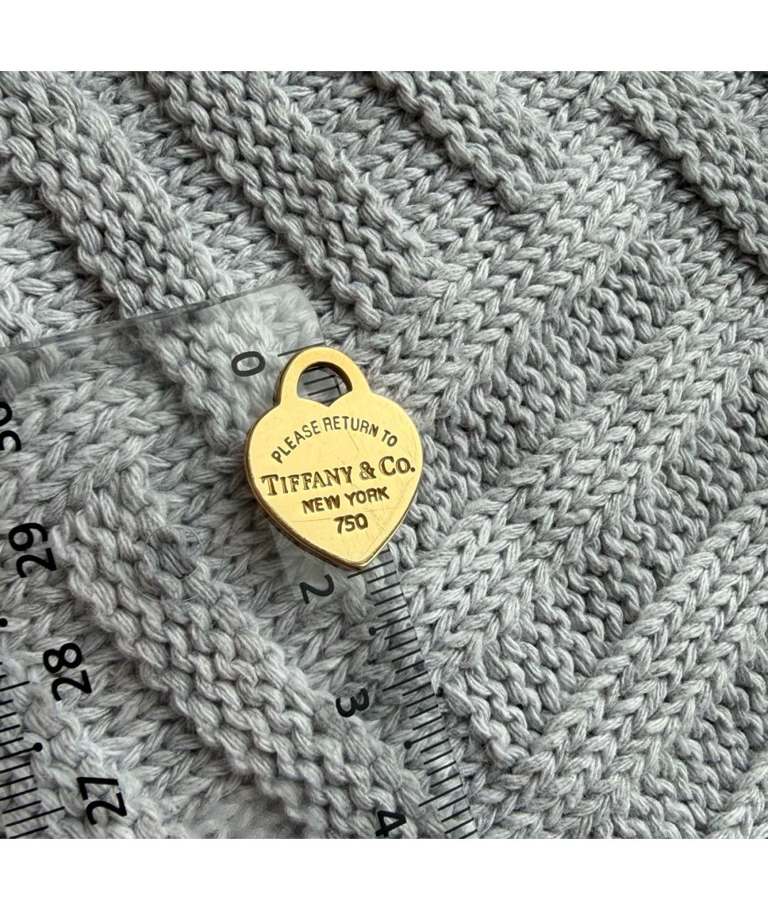 TIFFANY&CO Золотой кулон из желтого золота, фото 5