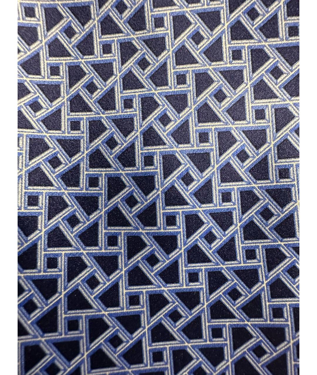 ZILLI Синий шелковый галстук, фото 4