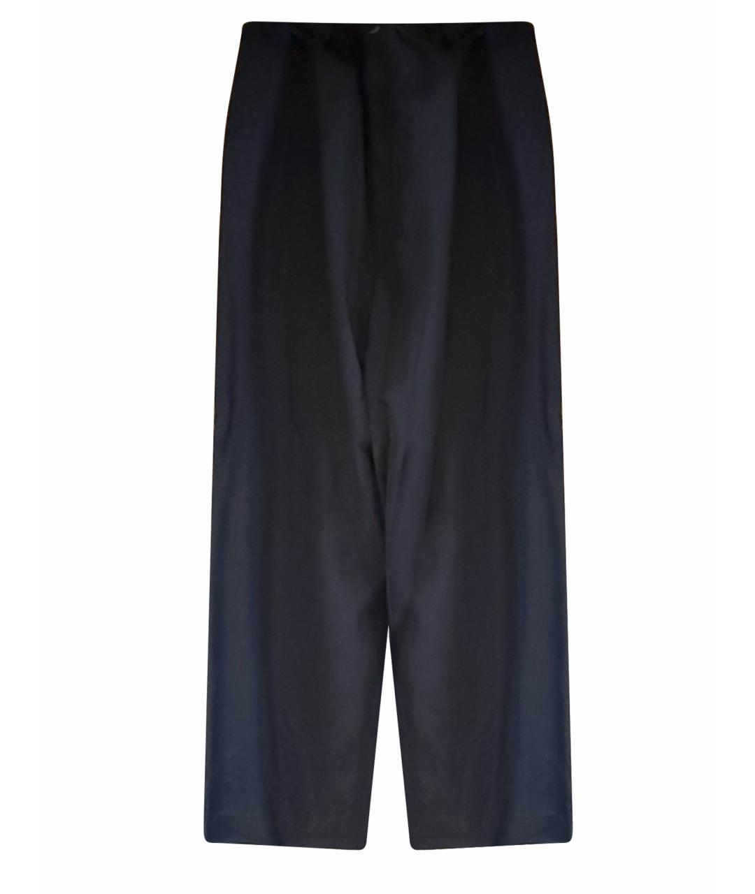 BALENCIAGA Черные вискозные повседневные брюки, фото 1