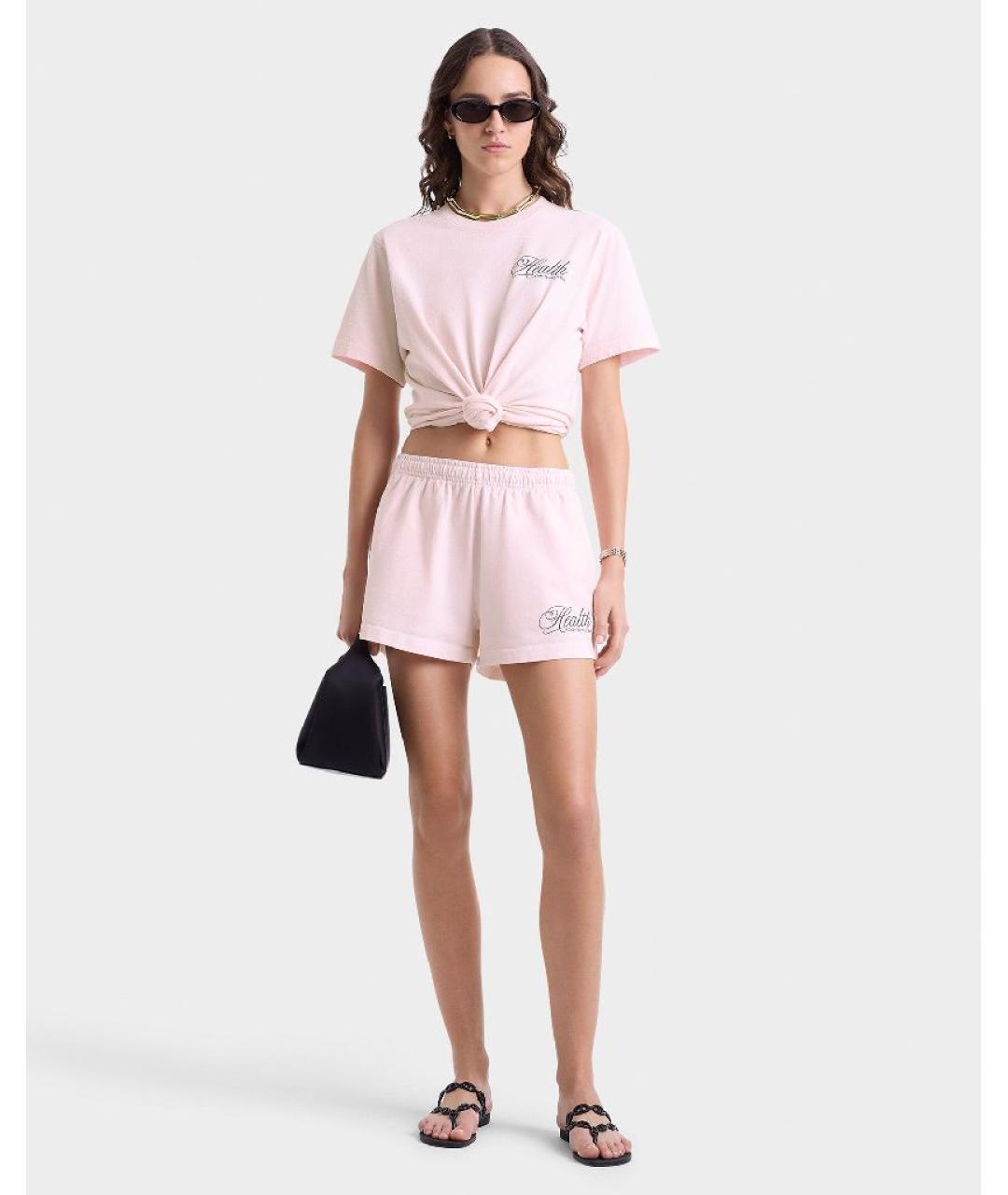 SPORTY AND RICH Розовые хлопковые шорты, фото 5