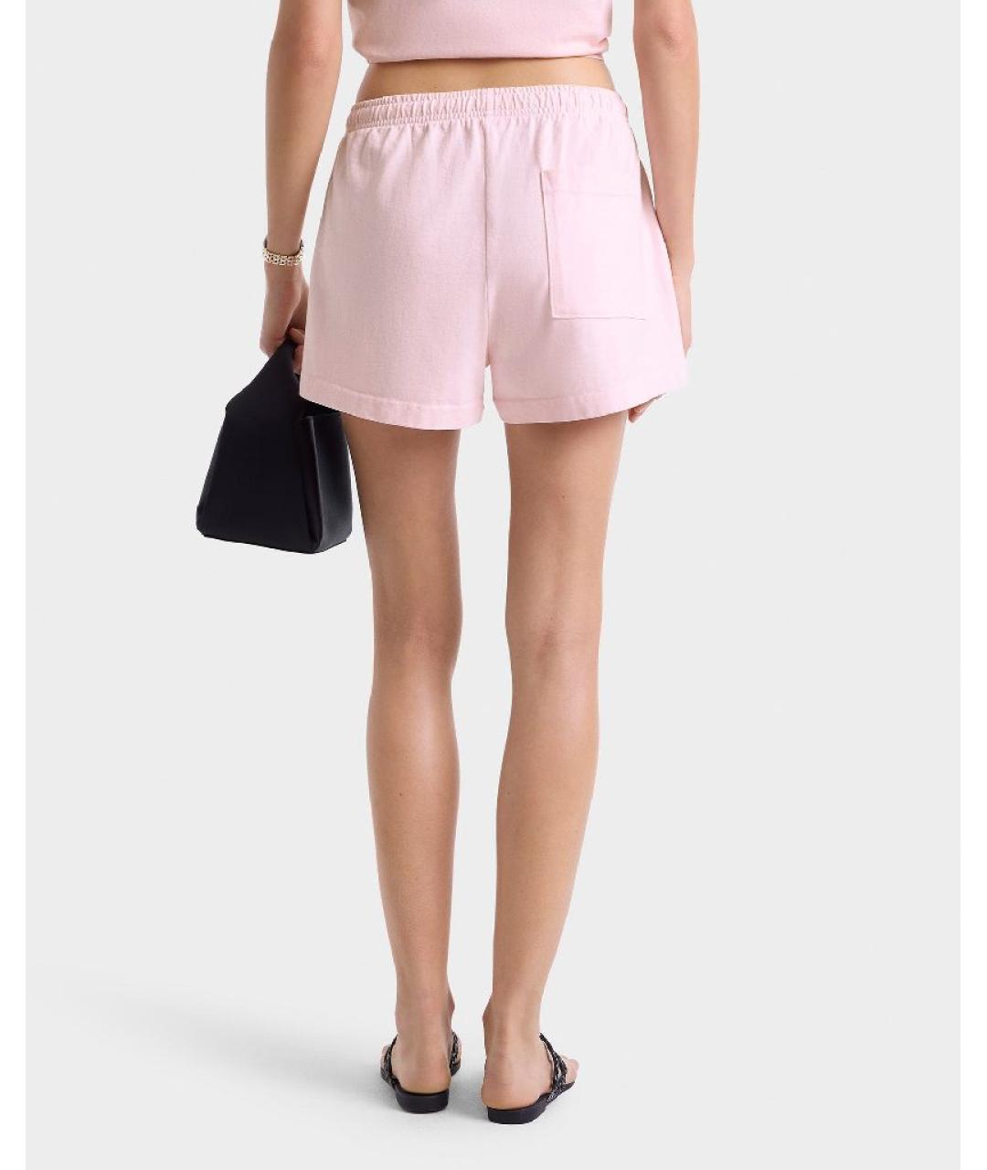 SPORTY AND RICH Розовые хлопковые шорты, фото 7