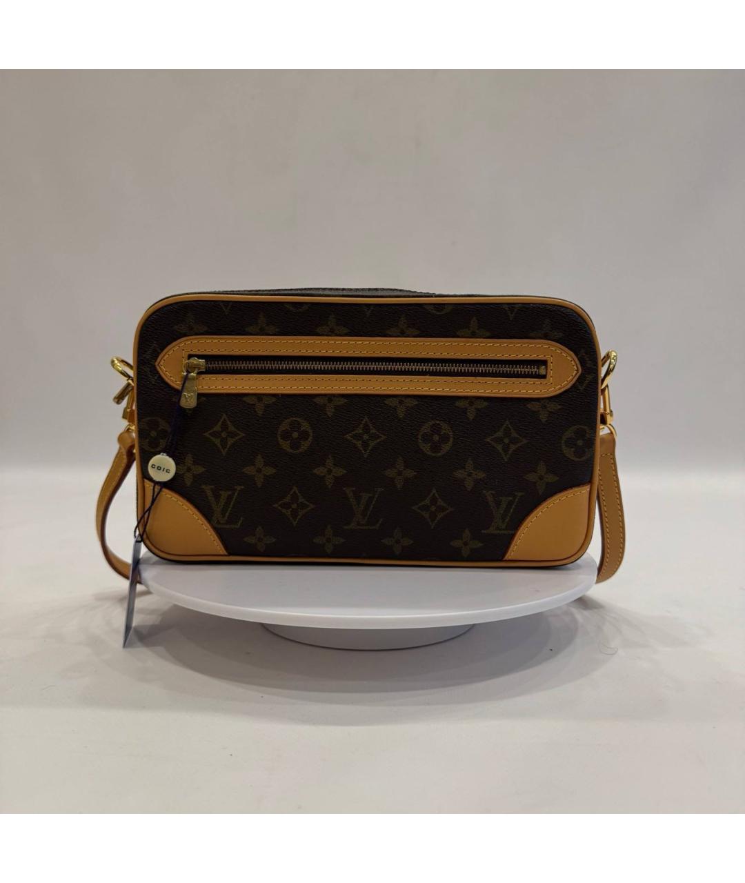 LOUIS VUITTON Кожаная сумка на плечо, фото 7