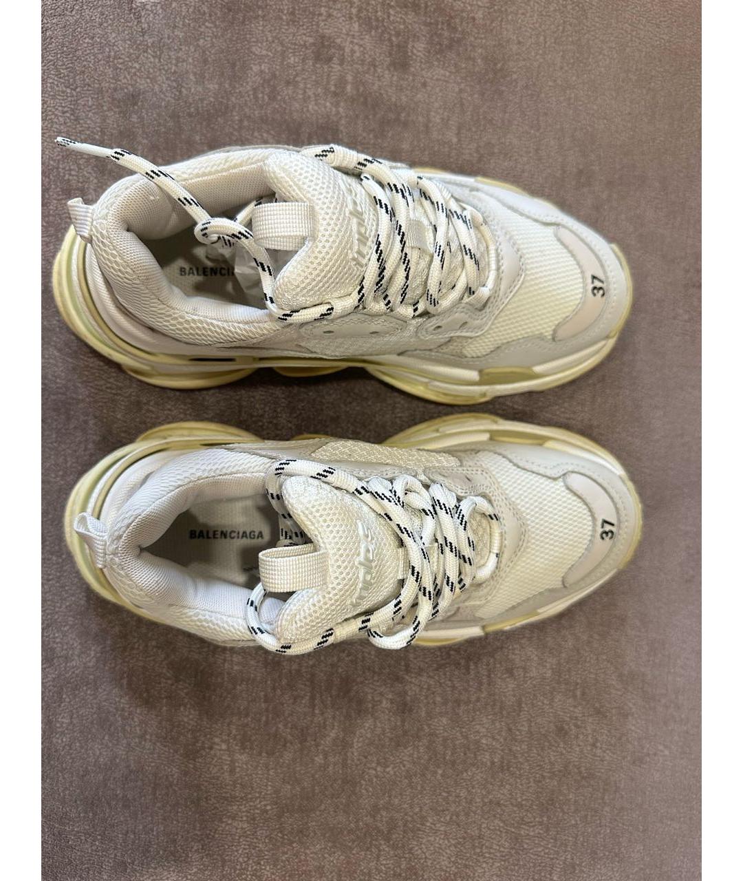 BALENCIAGA Белые кроссовки, фото 3