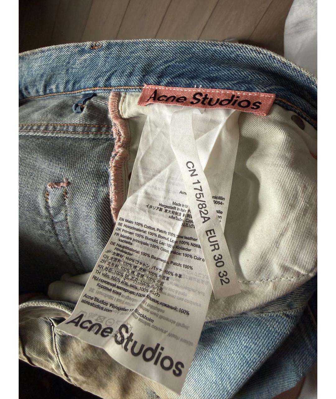 ACNE STUDIOS Хлопковые джинсы, фото 3