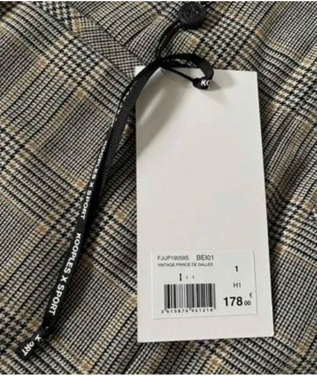 THE KOOPLES Коричневая вискозная юбка мини, фото 7