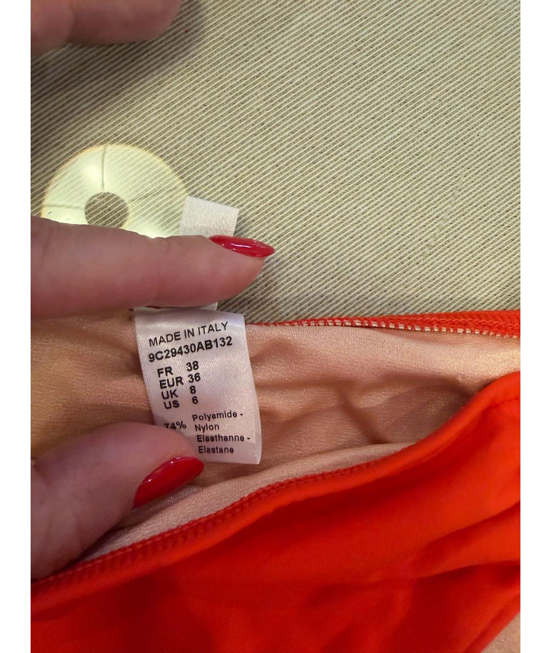 CHRISTIAN DIOR Красный полиамидовый купальник, фото 5