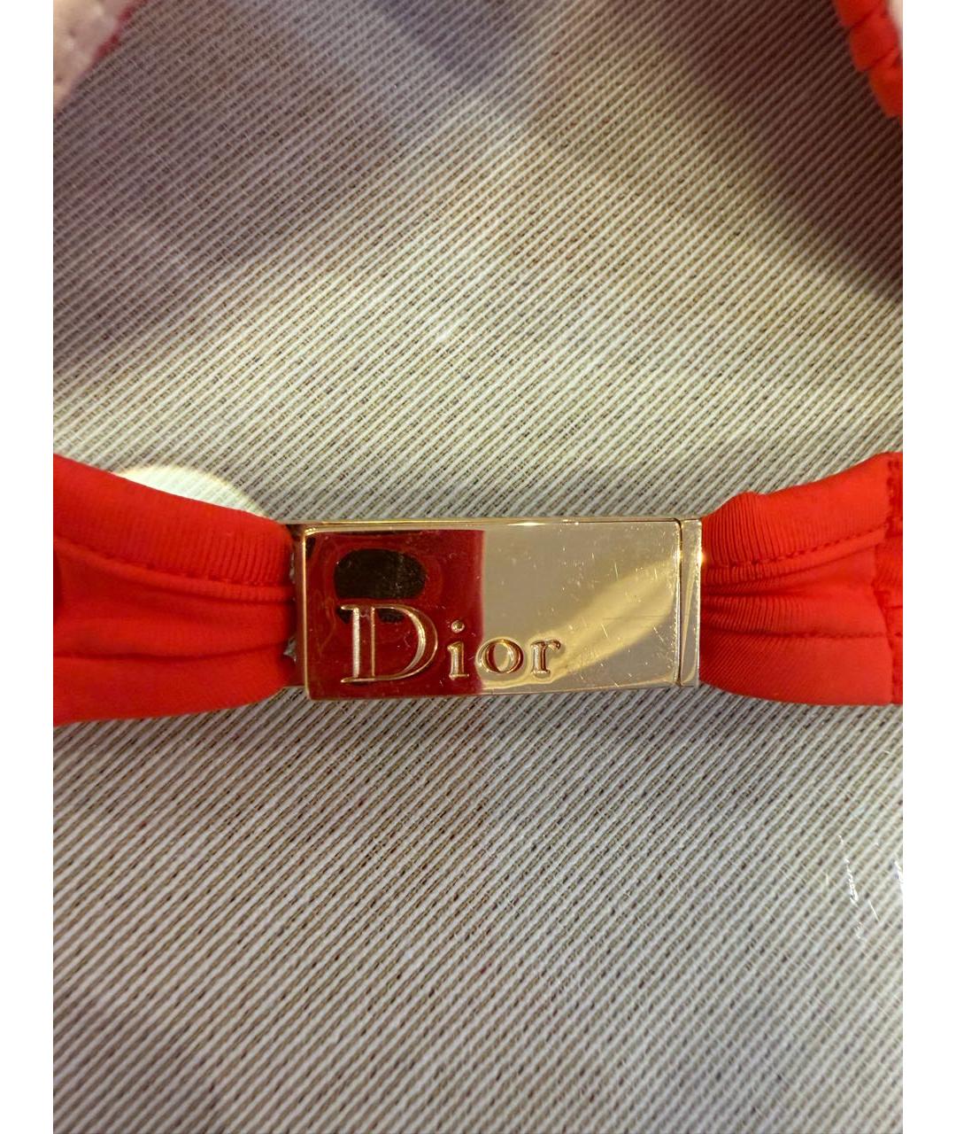 CHRISTIAN DIOR Красный полиамидовый купальник, фото 4