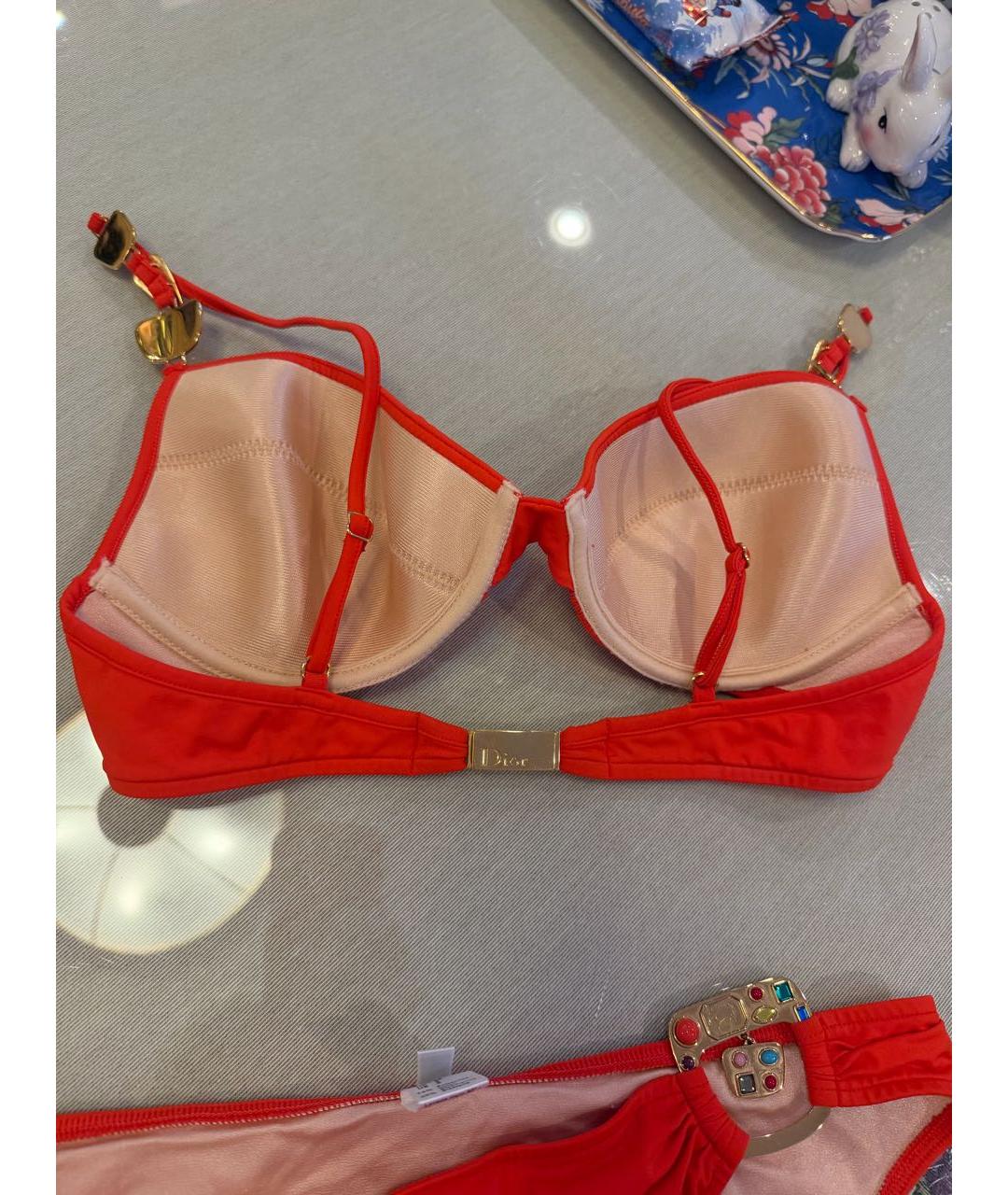 CHRISTIAN DIOR Красный полиамидовый купальник, фото 2